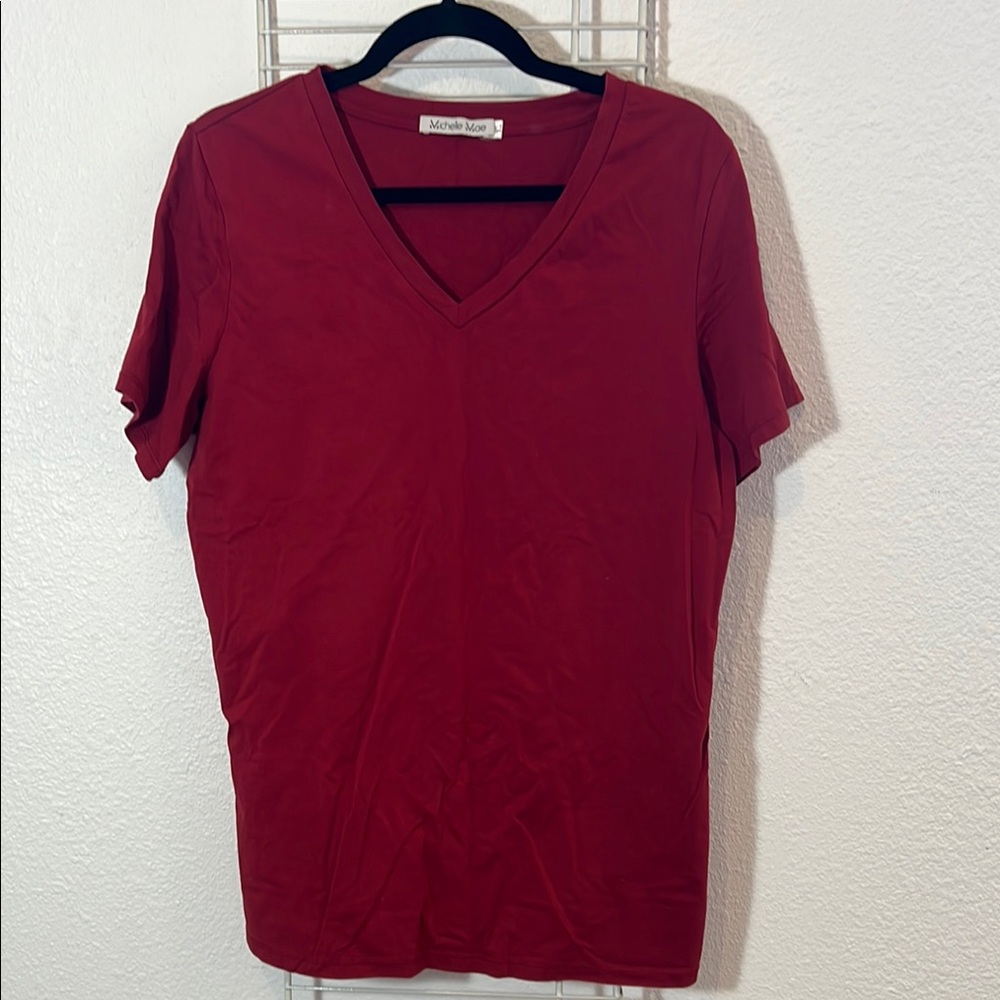 Michelle Mae Red Short Sleeve Tee